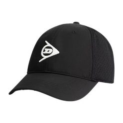 Czapka Dunlop Performance Czarna. Czarne czapki męskie Dunlop, bez wzorów, z materiału, sportowe. Za 76.85 zł.