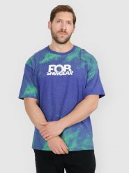 4F T-shirt loose z nadrukiem męski - fioletowy M. Fioletowe t-shirty męskie 4f, m, bez wzorów, z materiału, bez kołnierzyka. Za 79.99 zł.