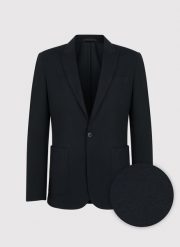 PAKO LORENTE – Casualowa marynarka męska w kolorze czarnym. Czarne marynarki męskie Pako Lorente, bez wzorów, z dzianiny. Za 399.99 zł.