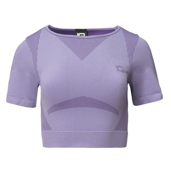 Koszulka damska IQ Ingel TOP WMNS - fioletowa, Rozmiar S. Fioletowe bluzki sportowe damskie IQ, s, bez wzorów, z elastanu, bez kołnierzyka. Za 99.99 zł.