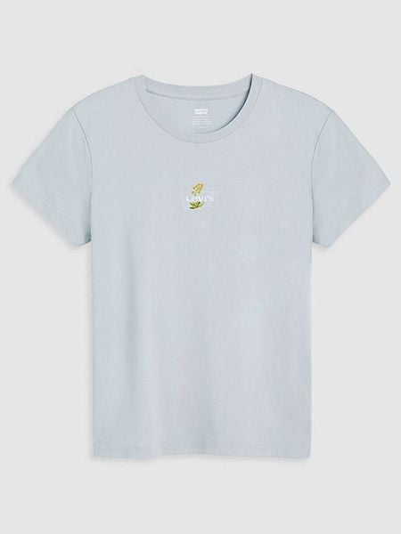 Levi's Koszulka w kolorze błękitnym rozmiar: S. Niebieskie bluzki damskie Levi's, s, bez wzorów, z bawełny, bez kołnierzyka, bez ramiączek. Za 74.11 zł.