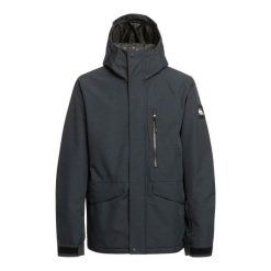 Kurtka śnieżna dla Mężczyzn MISSION SOLID. Białe kurtki męskie Quiksilver, m, bez wzorów, z poliesteru, bez kaptura, narciarskie. W wyprzedaży za 786.05 zł.