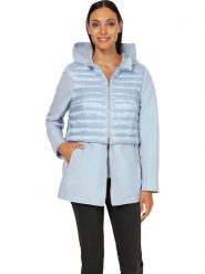 Heine Płaszcz pikowany w kolorze błękitnym rozmiar: 36. Niebieskie płaszcze damskie Heine, bez wzorów. Za 105.14 zł.