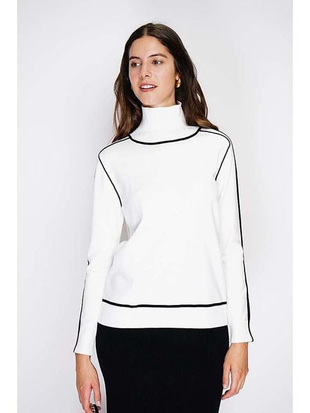 William de Faye Golf w kolorze białym rozmiar: 36. Białe golfy damskie William De Faye, bez wzorów, z kaszmiru, bez ramiączek. Za 161.45 zł.