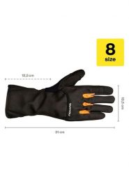 Fiskars Rękawiczki ogrodowe "Shrub Care" w kolorze czarnym rozmiar: onesize. Czarne rękawiczki damskie Fiskars, bez wzorów, z materiału. Za 109.78 zł.