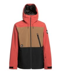 Kurtka snowboardowa męska Quiksilver Sycamore. Czerwone kurtki narciarskie i snowboardowe damskie Quiksilver, m, bez wzorów, z materiału, z kapturem, snowboardowy. Za 529.99 zł.