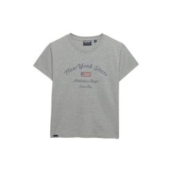 Koszulka damska Superdry Athletic Essentials Graphic. Szare t-shirty damskie Superdry., l, bez wzorów, z materiału, bez kołnierzyka. Za 145.15 zł.