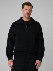 Bluza dresowa regular bez kaptura męska 4F 4FRSS26TSWSM2794. Szare bluzy bez kaptura męskie 4f, m, z bawełny. Za 199.99 zł.