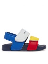 Tommy Hilfiger Sandały T1X2-33913-1172Y M Kolorowy. Sandały chłopięce Tommy Hilfiger, ze skóry, bez zapięcia. Za 119.99 zł.