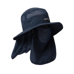 Czapka turystyczna Sondra II: ochrona i styl podczas Twoich przygód. Niebieskie czapki męskie IZAS, bez wzorów, sportowe. Za 182.57 zł.
