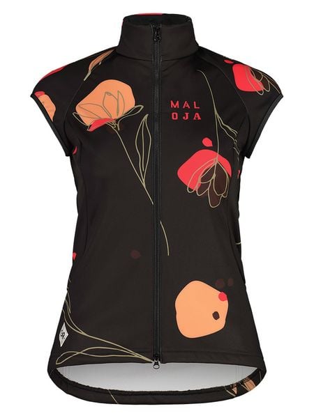 Maloja Kamizelka kolarska "LimanaM" w kolorze czarnym ze wzorem rozmiar: XS. Czarne kamizelki damskie Maloja, xs. Za 135.49 zł.