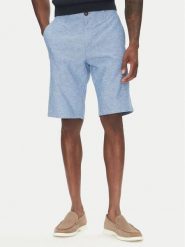 Tom Tailor Szorty materiałowe 1044712 Niebieski Regular Fit. Niebieskie szorty męskie Tom Tailor, z bawełny, bez kołnierzyka. Za 129.99 zł.