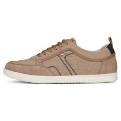 Geox tenisówki męskie Walee 40 beżowe. Brązowe trampki i tenisówki męskie Geox, bez wzorów, bez zapięcia. W wyprzedaży za 335.00 zł.