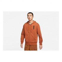 Bluza sportowa męska Nike Air Jordan Zion. Brązowe bluzy sportowe męskie Nike, bez wzorów, sportowe, bez kołnierzyka, bez ramiączek. Za 462.00 zł.