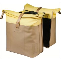 Podwójna torba rowerowa „Vive MIK 2.0”, piaskowa. Brązowe torebki klasyczne damskie BASIL, bez wzorów, bez dodatków. Za 507.95 zł.