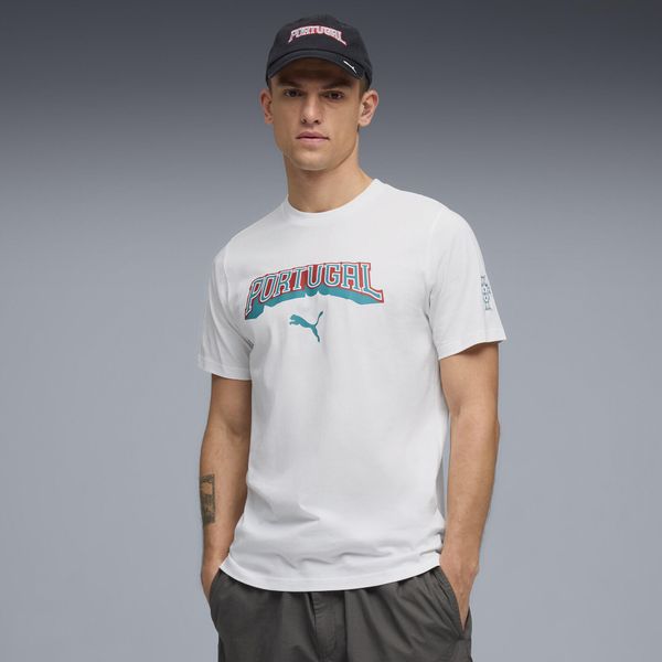 Męska koszulka Portugalii ftblCulture PUMA. Białe t-shirty sportowe męskie Puma, m, z bawełny, bez ramiączek, do piłki nożnej. Za 129.00 zł.