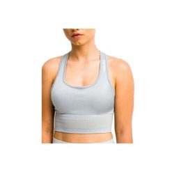 Biustonosz sportowy damski GymHero Stripes Bra. Szare biustonosze sportowe damskie Gym Hero, bez wzorów, z elastanu. Za 89.99 zł.