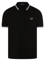 Fred Perry koszulka polo Mężczyźni Bawełna czarny, XL. Czarne koszulki polo męskie Fred Perry, m, bez wzorów, z bawełny, bez ramiączek. Za 449.95 zł.
