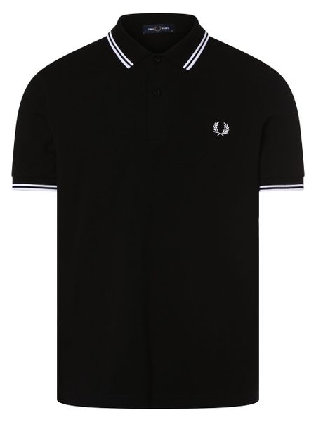 Fred Perry koszulka polo Mężczyźni Bawełna czarny, XL. Czarne koszulki polo męskie Fred Perry, m, bez wzorów, z bawełny, bez ramiączek. Za 449.95 zł.