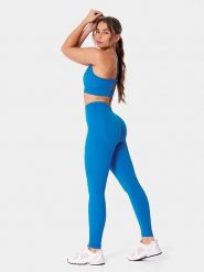 Carpatree Legginsy sportowe "Eris" w kolorze niebieskim rozmiar: XL. Niebieskie legginsy damskie Carpatree, xl, bez wzorów, z podwyższonym stanem, outdoorowe. Za 123.53 zł.