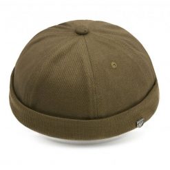 Letnia Czapka - Leonka (Dokerka) - Pako Jeans - Oliwkowa. Zielone czapki męskie Pako Jeans, na lato, bez wzorów, z bawełny. Za 49.99 zł.