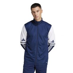 Spodnie piłkarskie ADIDAS Squadra 25 Trening. Bluzy bez kaptura męskie Adidas, z aplikacjami, sportowe. Za 119.99 zł.
