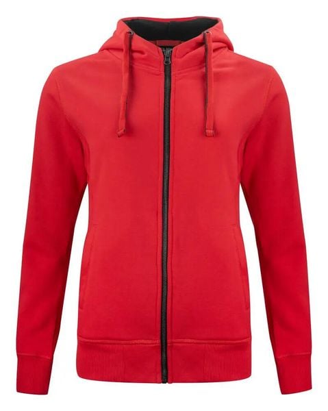 Clique Classic Hoody Full Zip Women - Damska bluza z kapturem na zamek. Czerwone bluzy z kapturem damskie CLIQUE, s, z bawełny. Za 337.15 zł.