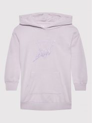 Guess Sukienka dzianinowa K2YK03 KA6R3 Fioletowy Regular Fit. Fioletowe sukienki dziewczęce Guess, z aplikacjami, z bawełny, bez ramiączek. Za 239.99 zł.