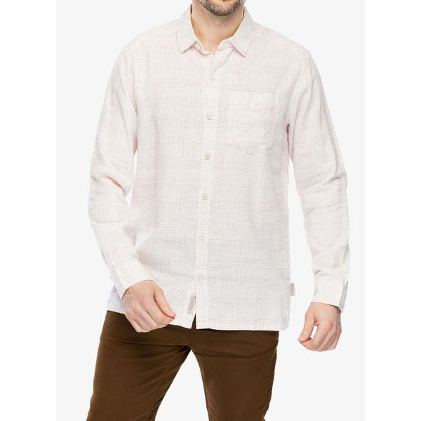 Koszula męska Royal Robbins Hempline Spaced L/S. Białe koszule męskie ROYAL ROBBINS, l, bez wzorów, bez kołnierzyka, bez ramiączek. Za 293.99 zł.