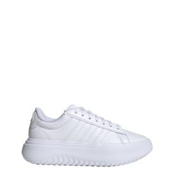 Buty Grand Court Platform. Białe obuwie treningowe damskie Adidas, na fitness i siłownię. W wyprzedaży za 308.95 zł.
