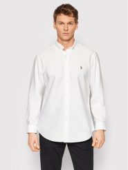 Polo Ralph Lauren Koszula Core Replen 710792041 Biały Custom Fit. Białe koszule męskie Polo Ralph Lauren, m, bez wzorów, z bawełny, bez kołnierzyka, bez ramiączek. Za 519.99 zł.