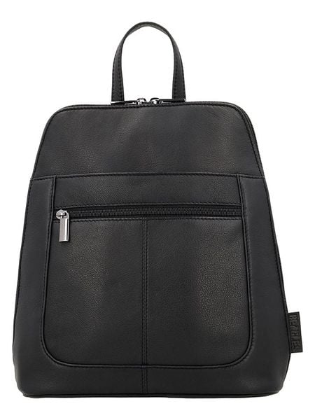 Beagles Skórzany plecak "Benidorm" w kolorze czarnym - 25 x 29 x 9 cm rozmiar: onesize. Czarne plecaki damskie Beagles, bez wzorów, z materiału. Za 144.95 zł.