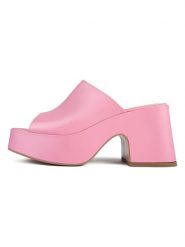 Loft37 Skórzane klapki w kolorze jasnoróżowym rozmiar: 41. Różowe klapki damskie loft37, bez wzorów, bez obcasa, na obcasie. Za 347.99 zł.