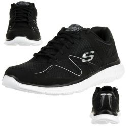 Buty sportowe Sneakersy męskie, Verse - Flash Point. Czarne buty sportowe na co dzień męskie Skechers, na lato, z materiału, bez zapięcia, trekkingowe. Za 199.99 zł.