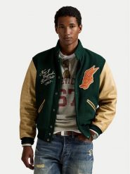 Polo Ralph Lauren Kurtka bomber 710977858001 Zielony Regular Fit. Zielone kurtki męskie Polo Ralph Lauren, l, bez wzorów, z syntetyku, bez kaptura. Za 5,499.00 zł.