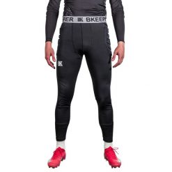 Spodnie kompresyjne z wyściółką BKeeper. Czarne spodnie materiałowe męskie BKEEPER, bez wzorów, sportowe. Za 300.00 zł.
