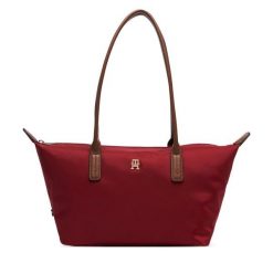 Torebka Tommy Hilfiger. Czerwone torebki klasyczne damskie Tommy Hilfiger, bez wzorów, bez dodatków. Za 409.99 zł.