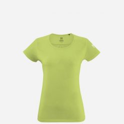 Koszulka damska techniczna MILLET W Hiking Jacquard Ts Ss zielony. Zielone t-shirty damskie Millet, l, bez wzorów, z materiału, bez kołnierzyka. Za 215.45 zł.