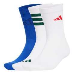 Skarpety Logo 3 Pairs. Białe skarpetki damskie Adidas, bez wzorów, z materiału. Za 64.95 zł.