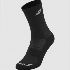 Skarpety sportowe Babolat Crew Socks 3 Pack. Czarne skarpetki męskie BABOLAT, bez wzorów. Za 65.00 zł.