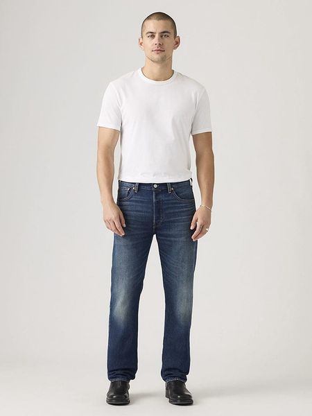 Levi's Dżinsy "501" - Straight fit - w kolorze granatowym rozmiar: W31/L34. Niebieskie jeansy męskie Levi's. Za 266.01 zł.