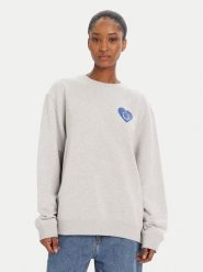 HUGO Bluza 50545052 Szary Oversize. Szare bluzy bez kaptura damskie Hugo, xxl, z bawełny. Za 409.99 zł.