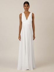 APART Sukienka w kolorze białym rozmiar: 40. Białe sukienki damskie Apart, bez wzorów, bez kołnierzyka, bez ramiączek, maxi. Za 187.99 zł.