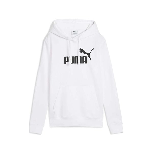 Puma Ess No. 1 Logo Bluza Z Kapturem Tr Damskie. Białe bluzy sportowe damskie Puma, s, bez wzorów, z bawełny, z kapturem. Za 212.65 zł.