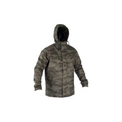Kurtka myśliwska SIBIR 100 CAMO. Brązowe kurtki męskie SOLOGNAC, l, bez wzorów, z materiału. Za 149.99 zł.