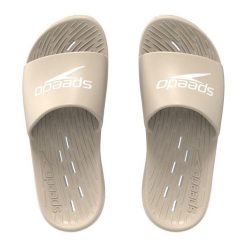 Klapki basenowe męskie Speedo Slides. Białe klapki i japonki męskie Speedo, z materiału. Za 81.98 zł.