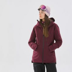 Kurtka narciarska damska Wedze FR100. Zielone kurtki damskie WED'ZE, m, bez wzorów, z meshu, bez kaptura, narciarskie. W wyprzedaży za 299.99 zł.