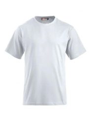 Clique Classic-T męski T‑shirt z pranej i czesanej bawełny. Białe t-shirty męskie CLIQUE, m, bez wzorów, z bawełny, bez kołnierzyka. Za 94.49 zł.
