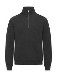 Clique Miami Half Zip bluza półgolf z bawełny i poliestru z recyklingu. Czarne bluzy bez kaptura męskie CLIQUE, s, z bawełny. Za 191.75 zł.