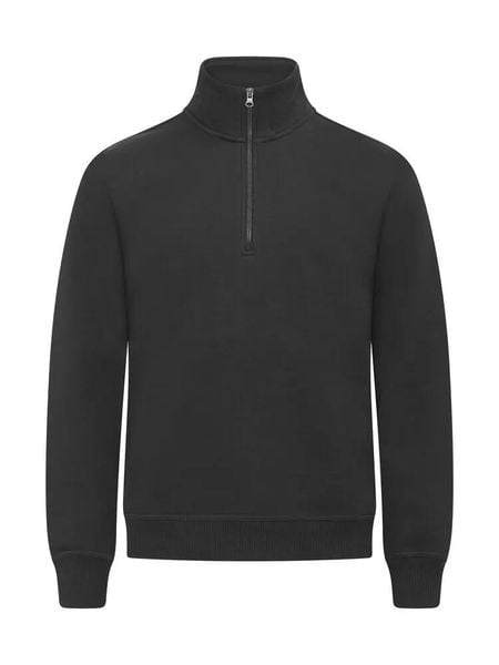 Clique Miami Half Zip - Bluza półrozpinana z bawełny i recyklingu. Czarne bluzy bez kaptura męskie CLIQUE, l, z bawełny. Za 191.75 zł.